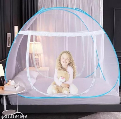 Fozii Enterprises Polyester Adults Washable FoziMN-240AB Mosquito Net(Blue, Tent)