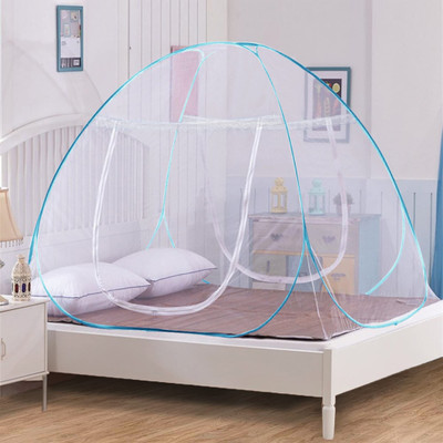 Yunik Polyester Adults Washable YU46NQ_12 Mosquito Net(Light Blue, Tent)
