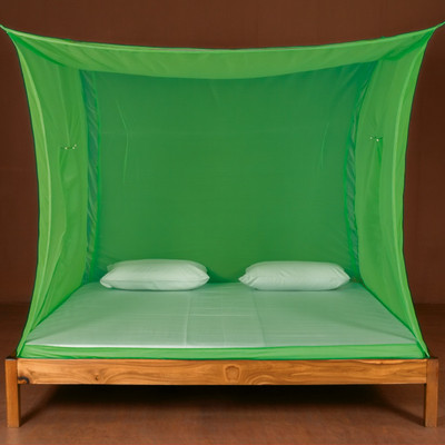 SH ENTERPRISE Polyester Adults Washable Queen bed mosquito and insect protection net (6x7 feet) Mosquito Net(Green, Tent)