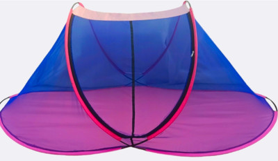 Al umar emporium Polyester Adults Washable Ms0 Mosquito Net(Blue, Bed Box)