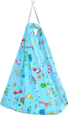Younique Blue Baby Cradle Swing with Mosquito Net and Cotton Washable Infants Mosquito Net(Blue, Ceiling Hung)