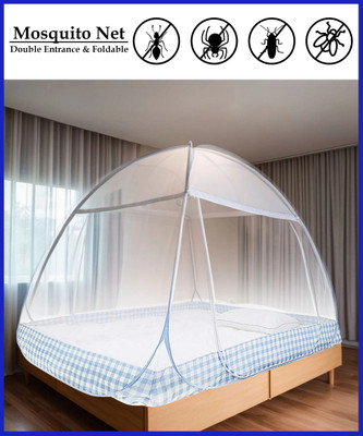 BELSODINE Cotton Adults Washable BELSODINENEWMOSQUITO NETN281 H281Mosquito H468 Mosquito Net(Blue, Tent)