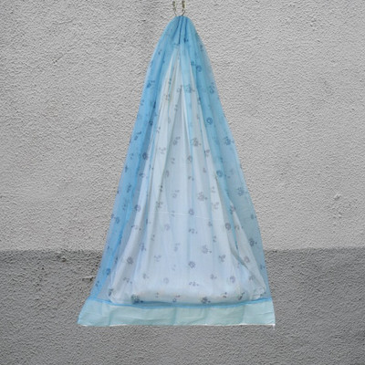 Nissi Cotton Infants Washable PollyCotton Washable Ceiling Hung Mosquito Net for Baby Sleeping PC034 Mosquito Net(Blue, Ceiling Hung)