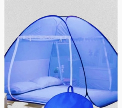 THENR Nylon Adults Washable NR_mosquito_blue_0026n Mosquito Net(Blue, Tent)