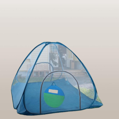Rsmosquito Polyester Adults Washable Foldable_Blue net_A1 Mosquito Net(Blue, Bed Box)