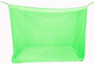 MMSUPER Polyester Adults Washable A_Mono Surat 6*7 Mosquito Net(Green, Bed Box)