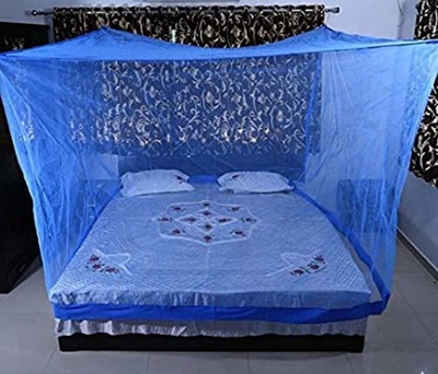 BAPASITARAM Polyester Adults Washable BAPA-The_RK_SB_D_BL_063 Mosquito Net(Blue, Bed Box)