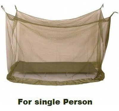 VP Creation Polyester Adults Washable Poly cotton Single 3'ftx6'ft Mosquito Net(Olive Green, Tent)