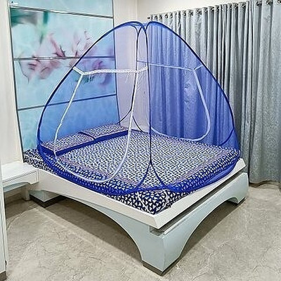 Fozii Enterprises Polyester Adults Washable Fozi3 Mosquito Net(Blue, Tent)
