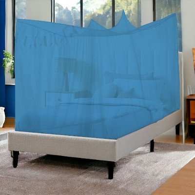 Nissi Polyester Adults Washable Dobule Bed Polyster Mosquito Net 4 x 6.5ft For Adults A012 Mosquito Net(Blue, Tent)