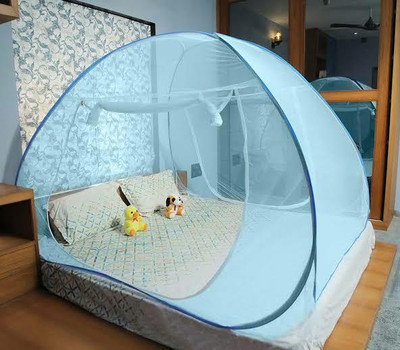 SIFRA Polyester Adults Washable Blue_MS_220 Mosquito Net(Blue, Tent)