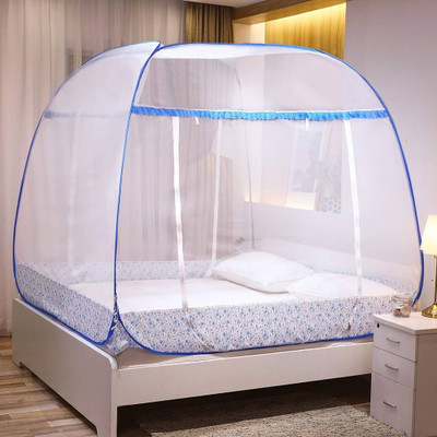 Fozii Enterprises Polyester Adults Washable FoziMN-369AB Mosquito Net(Dark Blue, Tent)