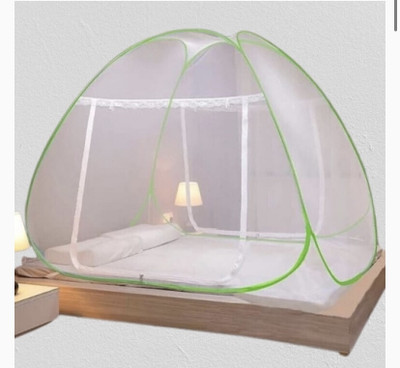 THENR Nylon Adults Washable NR_GREEN_mosquito_25n Mosquito Net(Green, Tent)