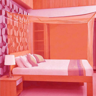 Mehon Craft HDPE - High Density Poly Ethylene Adults Washable MP MOS NEW TENTMOSQT ET_PIK H201 Mosquito Net(Orange, Tent)