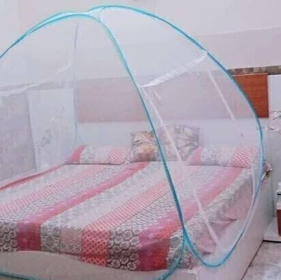 Tiya Polyester Adults Washable MK-5001 Mosquito Net(SkyBlue, Tent)