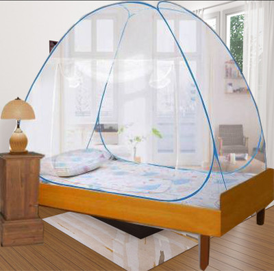 KHANJAN FASHION HUB Polyester Adults Washable WHITE machhardani red folding mosquito net double bed machardani for king size Mosquito Net(White, Tent)