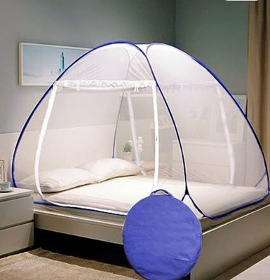 Fozii Enterprises Polyester Adults Washable FoziMN-872AB Mosquito Net(Blue, Tent)