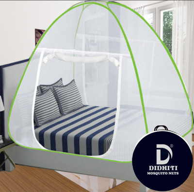 didhiti Polyester Adults Washable WHITE machhardani machardani double bed stand machardani queen size moskito net Mosquito Net(White, Tent)