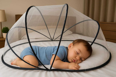 Comfortnet mosqiuto net baby size 0 to 24 month very easy to use carry any where Polyester Washable Adults Mosquito Net(White, Tent)