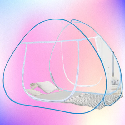 THENR Polyester Adults Washable nr_MOSQUITO_NET_KING_TENT)7926 Mosquito Net(sky blue, Tent)