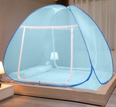 CASA FURNISHING Polyester Adults MN-52-D-BLUE Mosquito Net(F-BLUE, Tent)