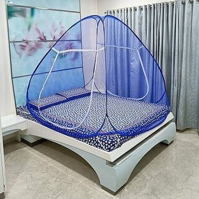 Fozii Enterprises Polyester Adults Washable FF0uFoziMN-567AB Mosquito Net(Navy Blue, Tent)