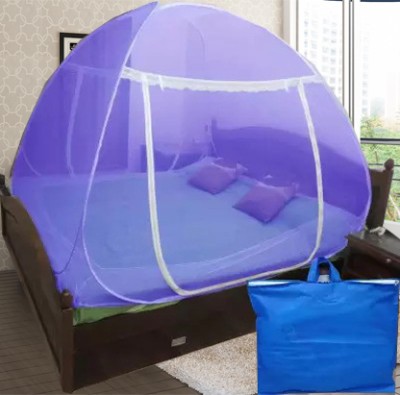 didhiti Polyester Adults Washable PURPLE-CC-CCC child machhardani double bed rainproof mosquito net or tent pala Mosquito Net(Purple, Perple, Jambu, purpal, Tent)