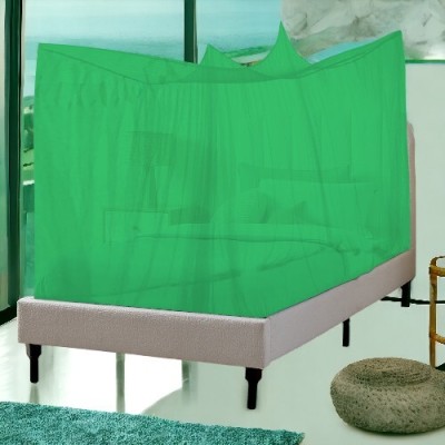 Nissi Polyester Adults Washable Dobule Bed Polyster Mosquito Net 4 x 6.5ft For Adults A034 Mosquito Net(Green, Tent)