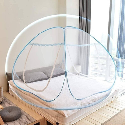 BELSODINE Polyester Adults Washable BELSODINEB176 BLUEMosquitoH4 Mosquito Net(Multicolors, Tent)