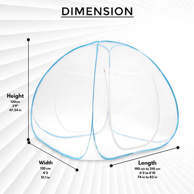 BELSODINE Polyester Adults Washable BELSODINEA166 WHITEMosquito H721 Mosquito Net(White, Tent)