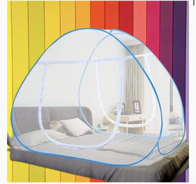 THEE NR Nylon Adults Washable NR_mosquito_sky_001n Mosquito Net(sky blue, Tent)