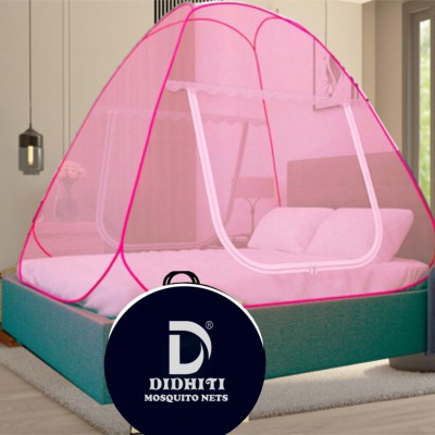 didhiti Polyester Adults Washable PINK machhardani hanger machhardani for double bed 6 6 machardani 72 72 kind si Mosquito Net(Pink, Rani, Gulabi, Peenk, pinq, Tent)