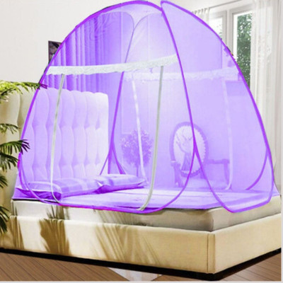 Radhe Polyester Adults Washable PURPLE queen size machardani Mosquito Net(Purple, Tent)