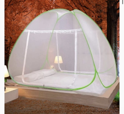 THENR Nylon Adults Washable NR_GREEN_mosquito_08n Mosquito Net(Green, Tent)