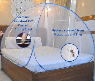 Khushi Enterprises Polyester Adults Washable Khushi Enterprises Polyester Adults Washable MOSQUITO NET Mosquito Net Mosquito Net(SKY BLUE, Tent)