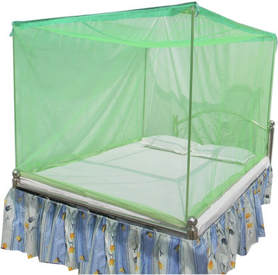 OMEE GOLD Cotton Adults Washable MOSQUITO NET GREEN Mosquito Net(Green, Bed Box)