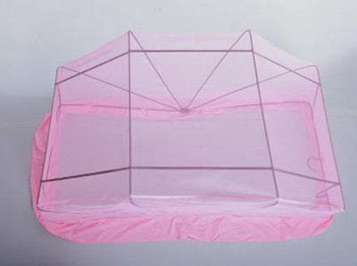 Comfortnet Polyester Adults Washable 3ftX6ft Mosquito Net(Pink, Frame Hung)