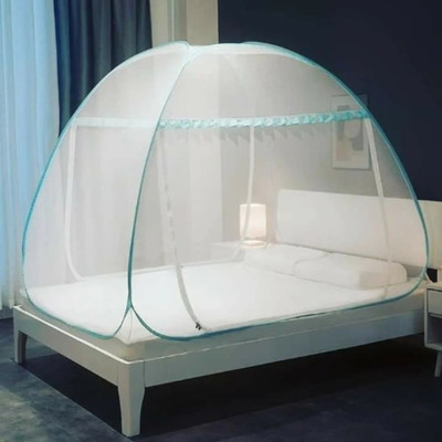 Yunik Polyester Adults Washable MOSQUITONETYU-53_18 Mosquito Net(SKY BLUE, Tent)