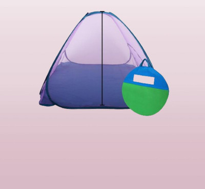 Rsmosquito Polyester Adults Washable Foldable_Purple net_A1 Mosquito Net(Purple, Bed Box)