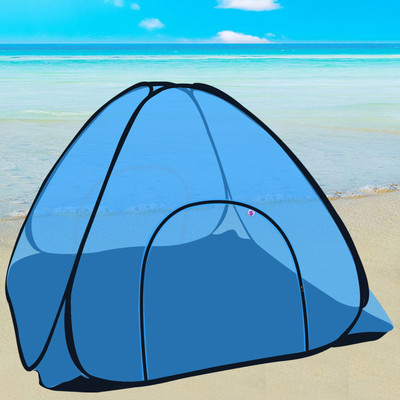 SILVER SHINE Polyester Adults Washable Double Bed Mosquito Net(Blue, Tent)