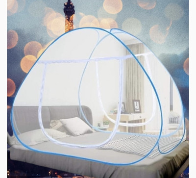 THEE NR Nylon Adults Washable NR_mosquito_sky_002n Mosquito Net(sky blue, Tent)