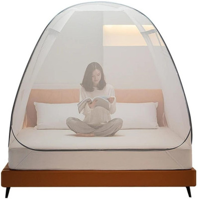 SIFRA Polyester Adults Washable Premium Blue_MS_309 Mosquito Net(Navy Blue, Tent)