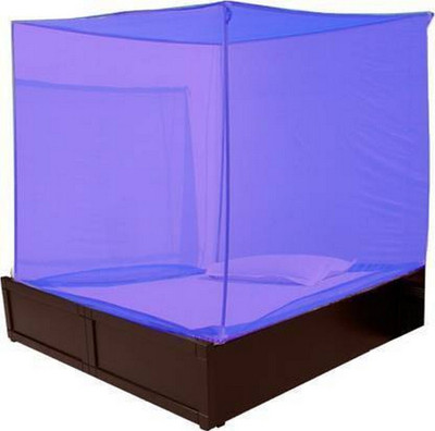 BAPASITARAM Polyester Adults Washable BAPA-The_RK_SB_D_BL_054 Mosquito Net(Purple, Bed Box)