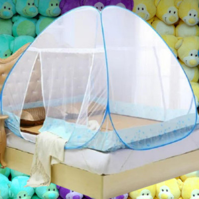 Hitech Polyester Adults Washable Net for Queen size Bed Foldable Machardani | Polyester_37 Mosquito Net(White, Tent)