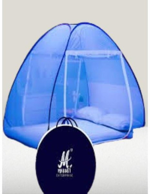 MMSUPER HDPE - High Density Poly Ethylene Adults Washable A_Tent Mosquito Net6 Mosquito Net(Blue, Tent)