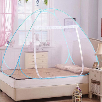 Fozii Enterprises Polyester Adults Washable FoziMN-223AB Mosquito Net(Blue, Tent)