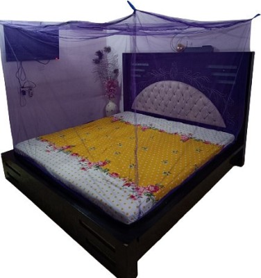 CHIKU CHERRY HDPE - High Density Poly Ethylene Adults Washable G-DOU-BED-MOS-4 Mosquito Net(Purple, Tent)