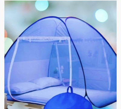 THEE NR Nylon Adults Washable NR_mosquito_blue_0023n Mosquito Net(Blue, Tent)