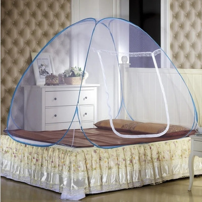 SIFRA Polyester Adults Washable Premium Blue_MS_412 Mosquito Net(SKY BLUE, Tent)