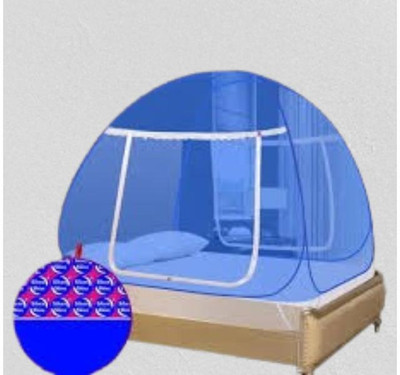 MMSUPER HDPE - High Density Poly Ethylene Adults Washable A_Tent Mosquito Net76 Mosquito Net(Blue, Tent)